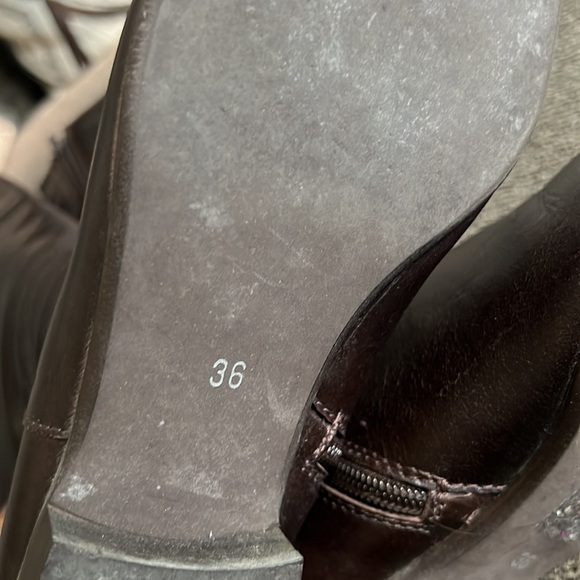 Bee Brown Leather boots Size 6 Made In Italy - Picture 9 of 15